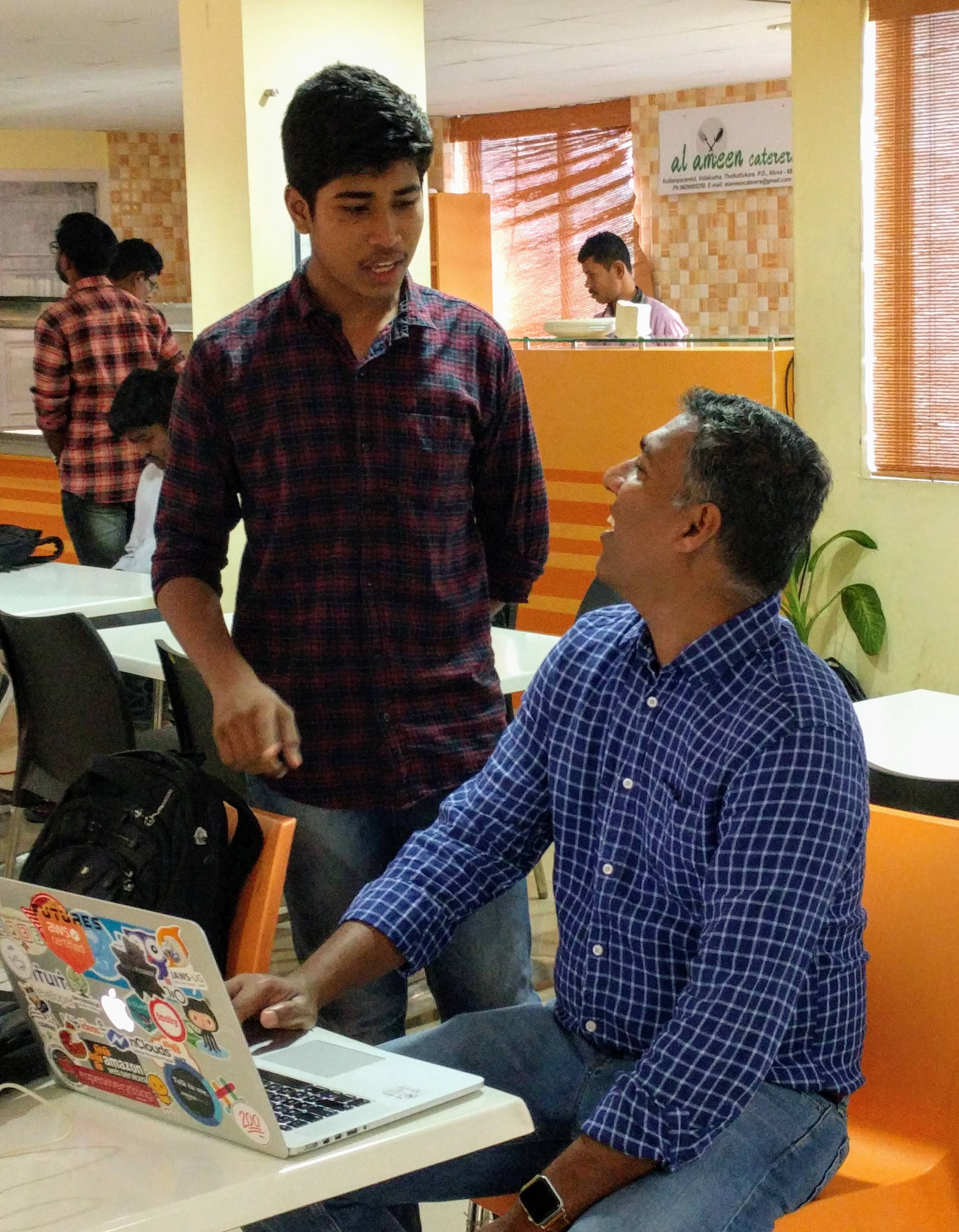 Registration manned by John